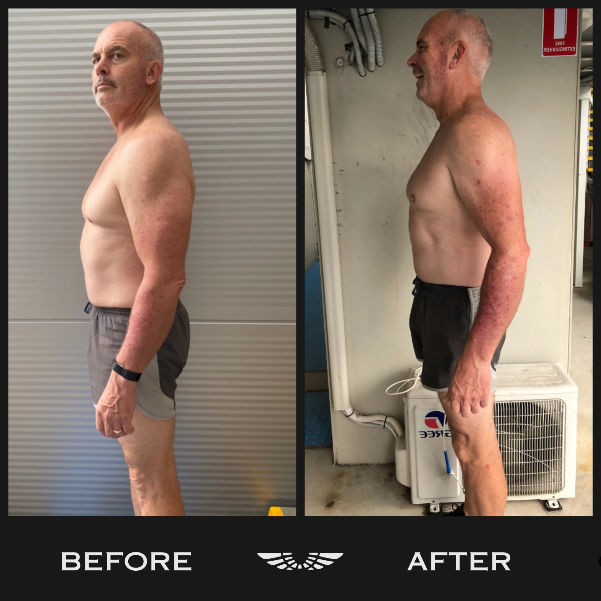 Icarus Project client 17 before and after