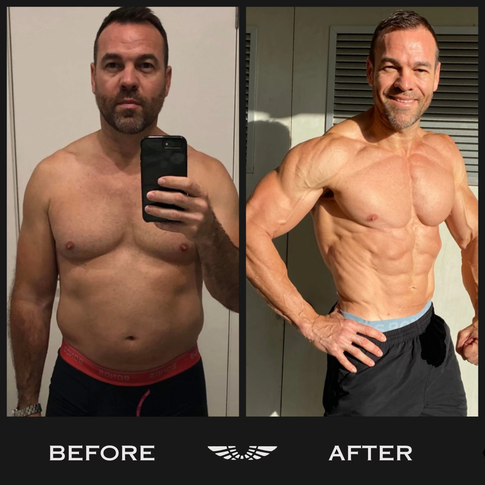 Damon before and after coaching with Icarus Project
