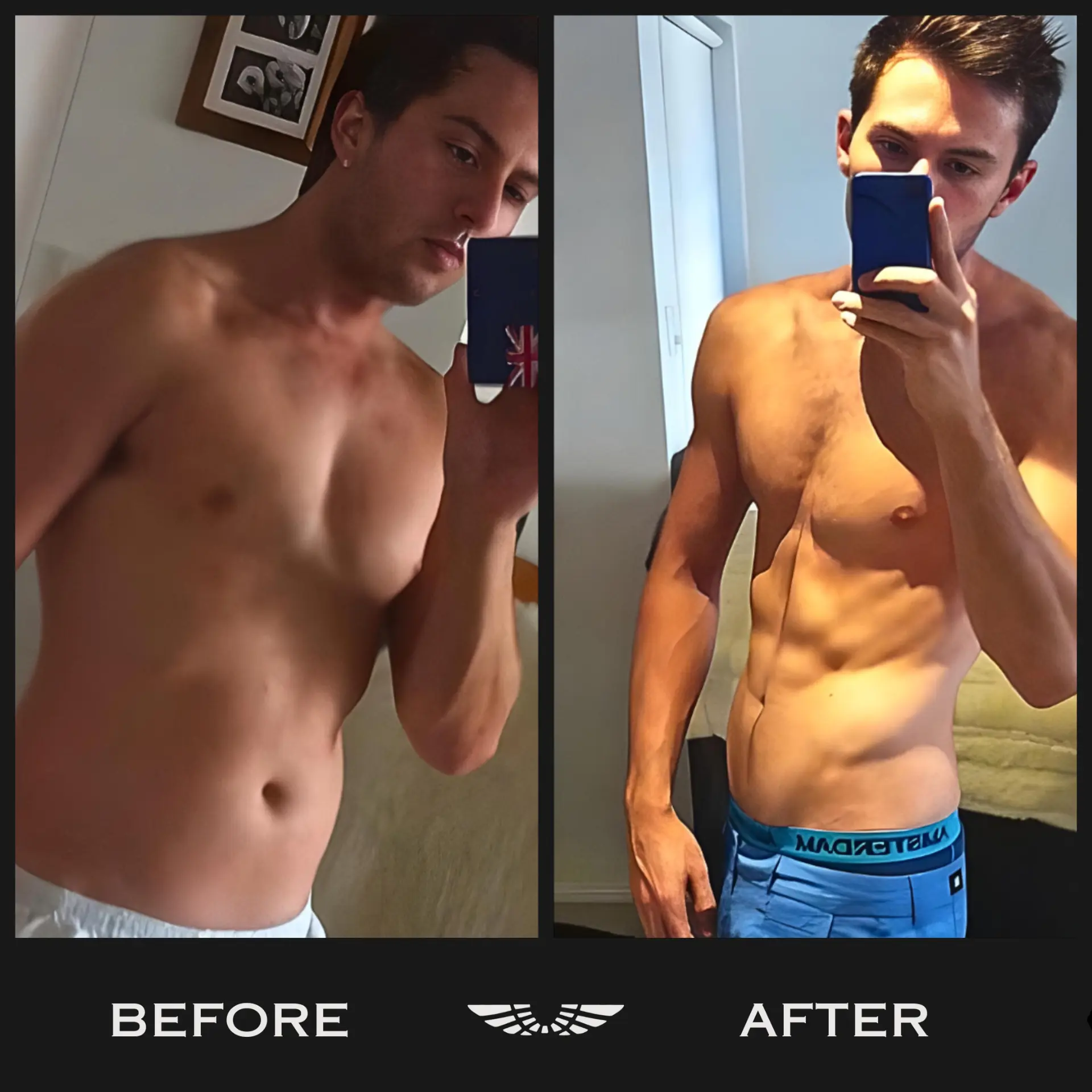 Icarus Project client 1 before and after